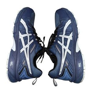 ASICS GEL Venture 7 Mens 12 Extra Wide Pre-Owned Running Shoes Navy 1011A561